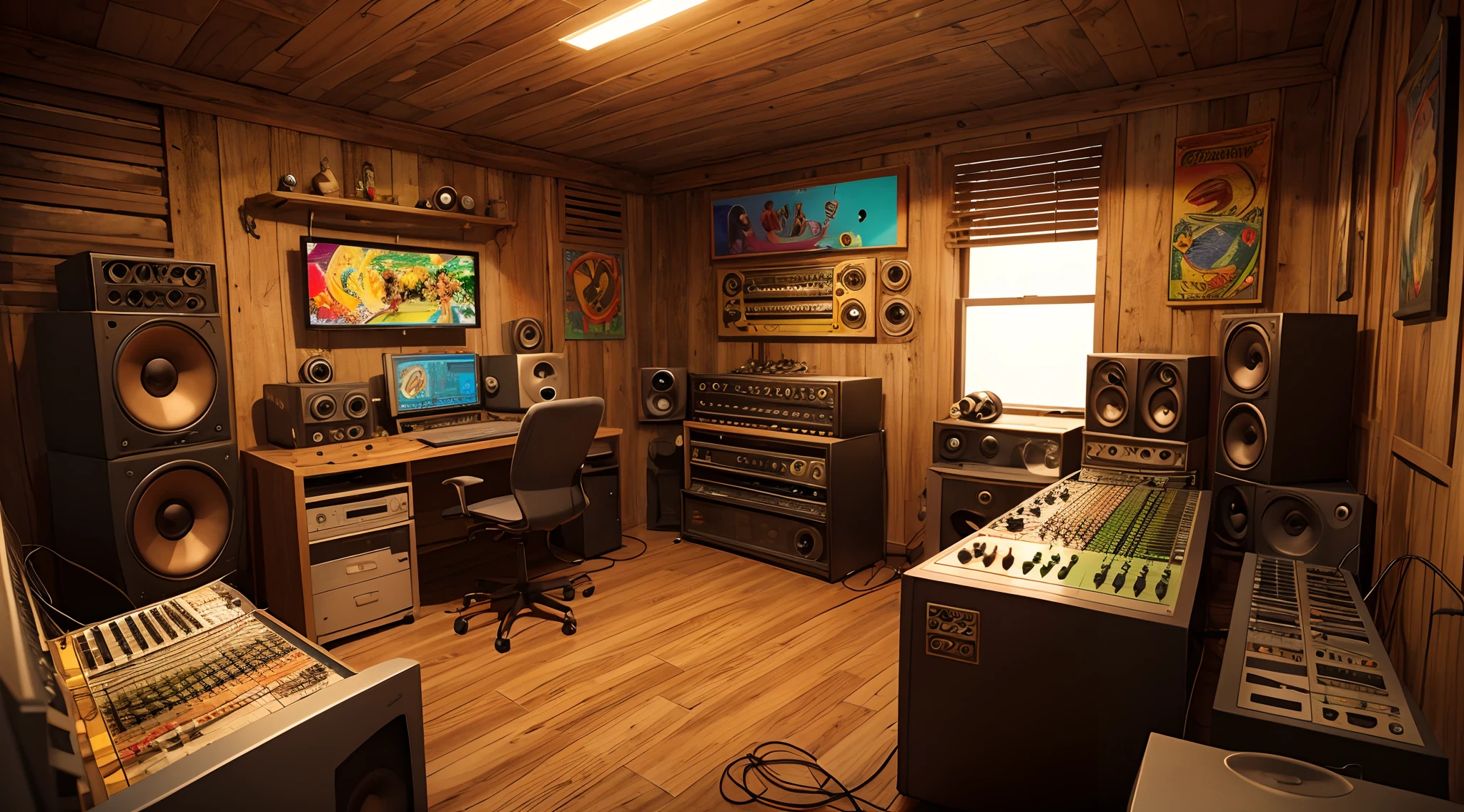 Reggae Music Studio, Rastaman mixing beats