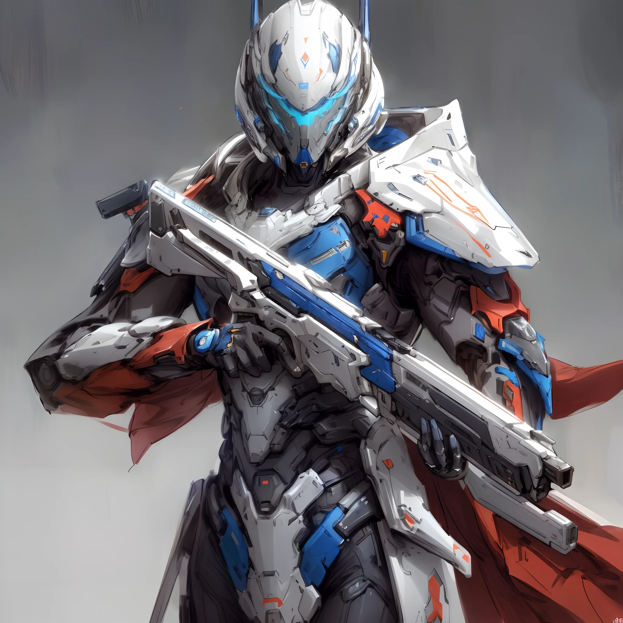 Close-up of a man in a suit holding a weapon, Destiny concept art, destiny fanart, The art of destiny, expert high detail concept art, epic scifi character art, epic sci-fi character art, Amazing 8K character concept art, warframe destiny art, pristine concept art, 《warframe destiny》Dōjin works, concept art of a warrior, epic scifi character art，Refinement