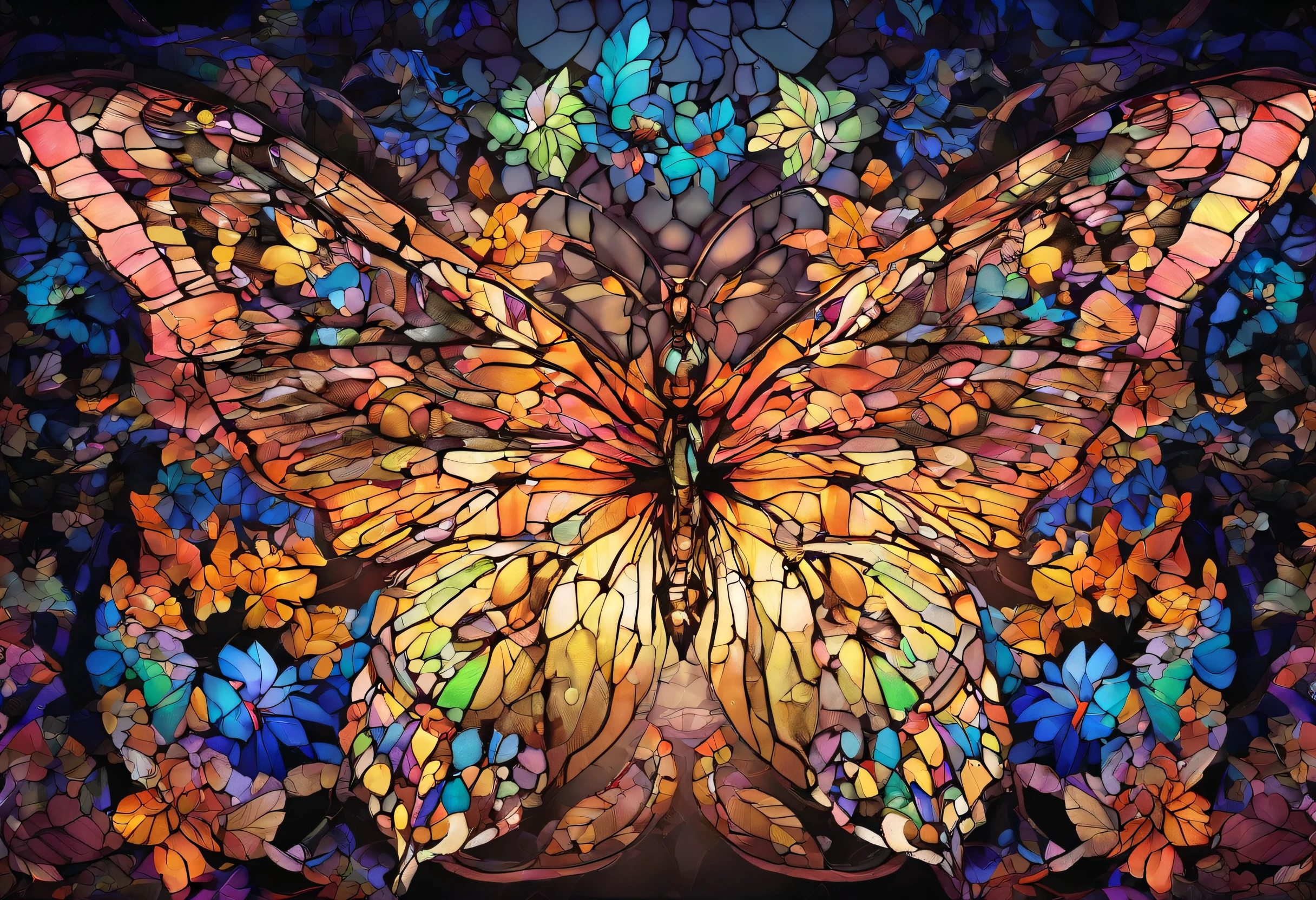 in 8K、masutepiece、top-quality、A hyper-realistic、Photorealsitic、Butterfly、Moonlight butterfly、A fantastical spectacle of a super-horde of countless lights flying through the pitch-black darkness、The supers of light dance fantastically while scattering glowing scales、Moonlight butterflies fluttering while releasing fantastic scales