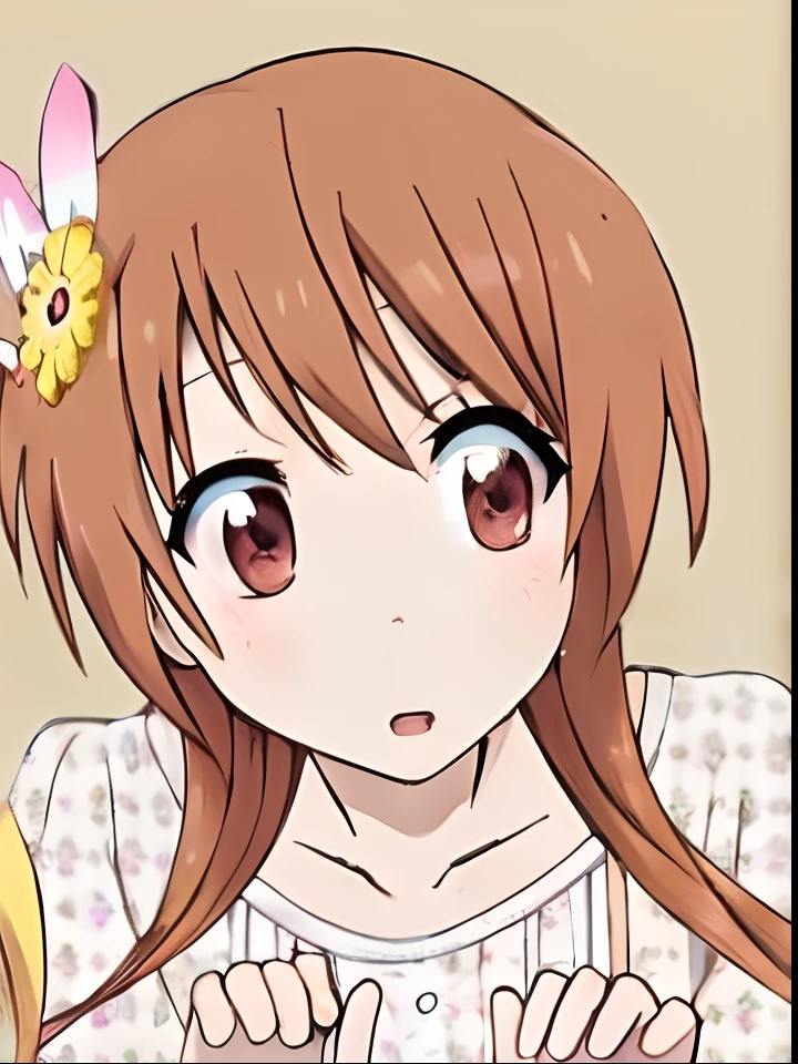anime girl with long red hair and a bow in her hair, anime visual of a cute girl, perfect anime face, close up of a young anime girl, extremely cute anime girl face, cute anime face, pretty anime face, rin, young anime girl, anime visual of a young woman, anime style. 8k, smooth anime cg art, pretty anime girl