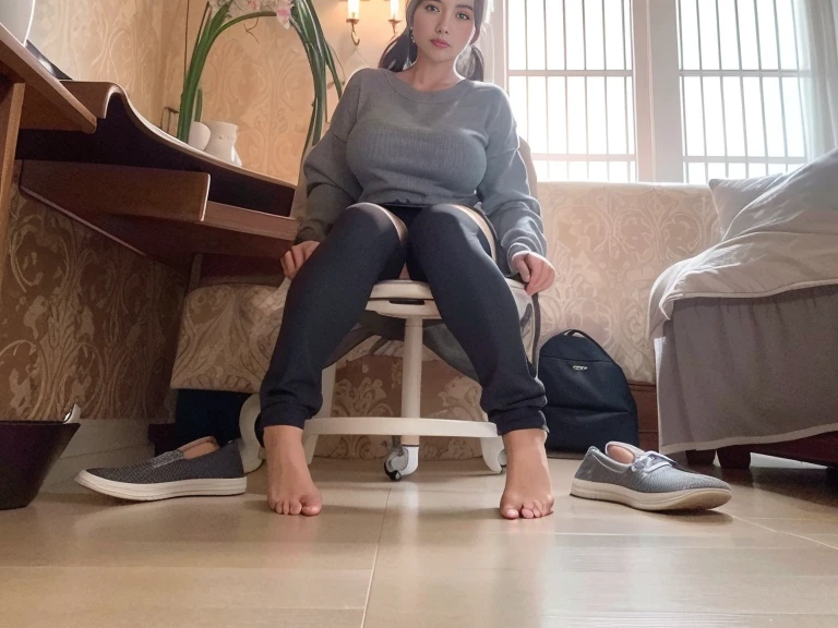 Indonesia girl wets her pants in fear.