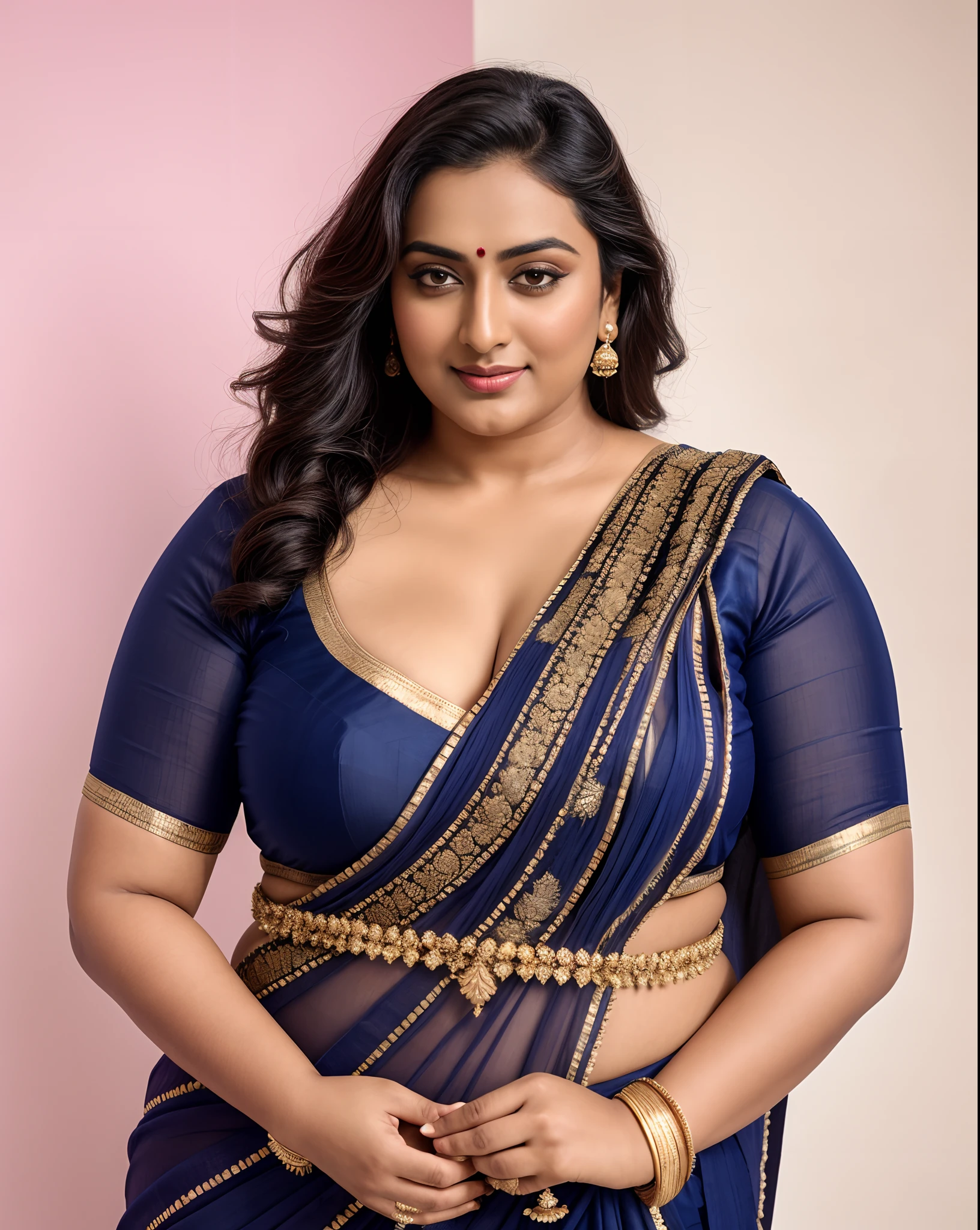 Foto RAW, photorealistic, photography, full body shot, master shot, goddess like beauty, perfect thick chubby mallu Desi aunty bhabhi, Wearing a Stanapatta, a chest-band.Saree model, model Photography, Indian saree shoot, Indian traditional wear advertising photography, traditional wear brand shoot, face of Indian actress Sonakshi Sinha, masterpiece, realistic, realism, incredible details, sensual pleasure, photorealism, detailed skin, skin pores, high contrast, photorealistic Artstation 8k HD digital art trend of high definition and detailed realistic skin texture, ultra detail, realistic skin texture, armature, best quality, ultra high definition, (photorealistic:1.4),, high resolution, detail, raw photo, Re sharp, by Lee Jefferies Nikon D850 Film Stock Photo 4 Kodak Portra 400 Camera F1.6 Lens Rich Color Ultra Real Realistic Realistic Textures Dramatic Lighting Unreal Engine Trending at Art Station Cinestill 800,(pele altamente detalhada: 1.2), 8k UHD, DSLR, soft-lighting, alta qualidade, grain of film, Fujifilm XT3,she didn't like to wear blouse or bra, she is happy to wear only saree, she hates blouse or bra,