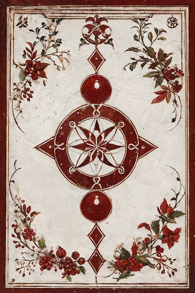 Symbol of Pomethius,white& red,Symbol logo,Designed by Leonardo