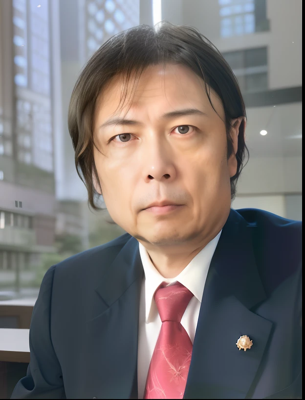Araphedo man in suit and tie sitting in front of the window, takashi takeuchi, yoichi hatakenaka, Haruhiko Mikimoto, katsura masakazu, tatsuya endo, Mamoru Nagano, akiyuki shinbo, daisuke tsutsumi, tsuyoshi nagano, Yoshiaki Kawajiri