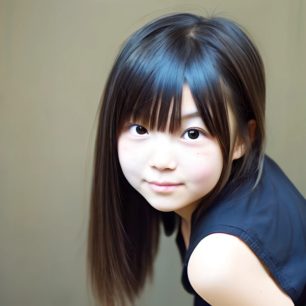 nishimura rika 黒いシャツを着た若い女の子が写真にポーズをとっています - SeaArt AI