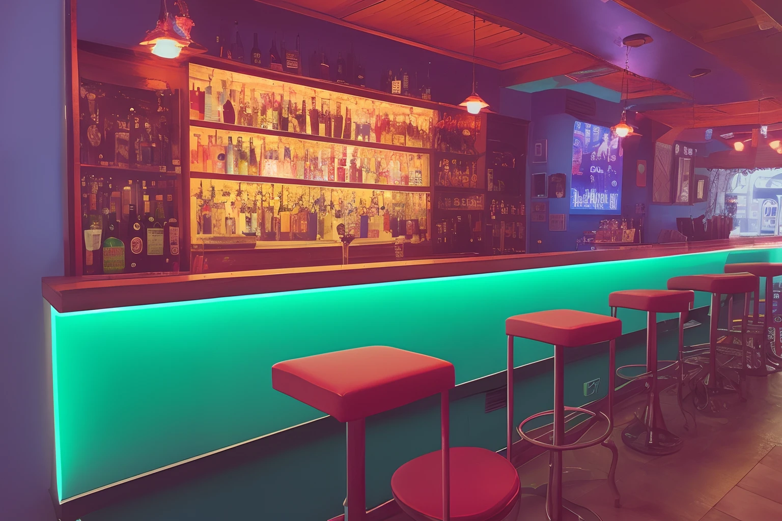 Neon primaries bar savior