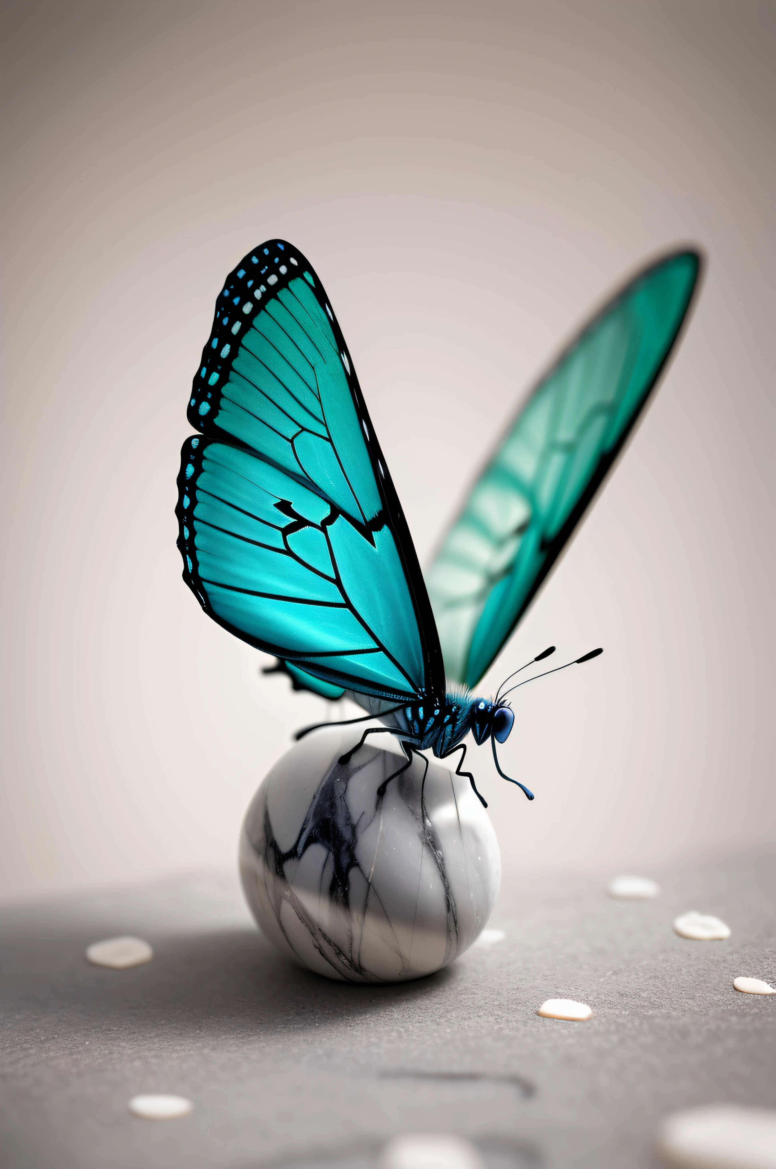 butterfly made of marble || marble, masterpiece, perfect quality, sharp focus, shallow depth of field, 8k