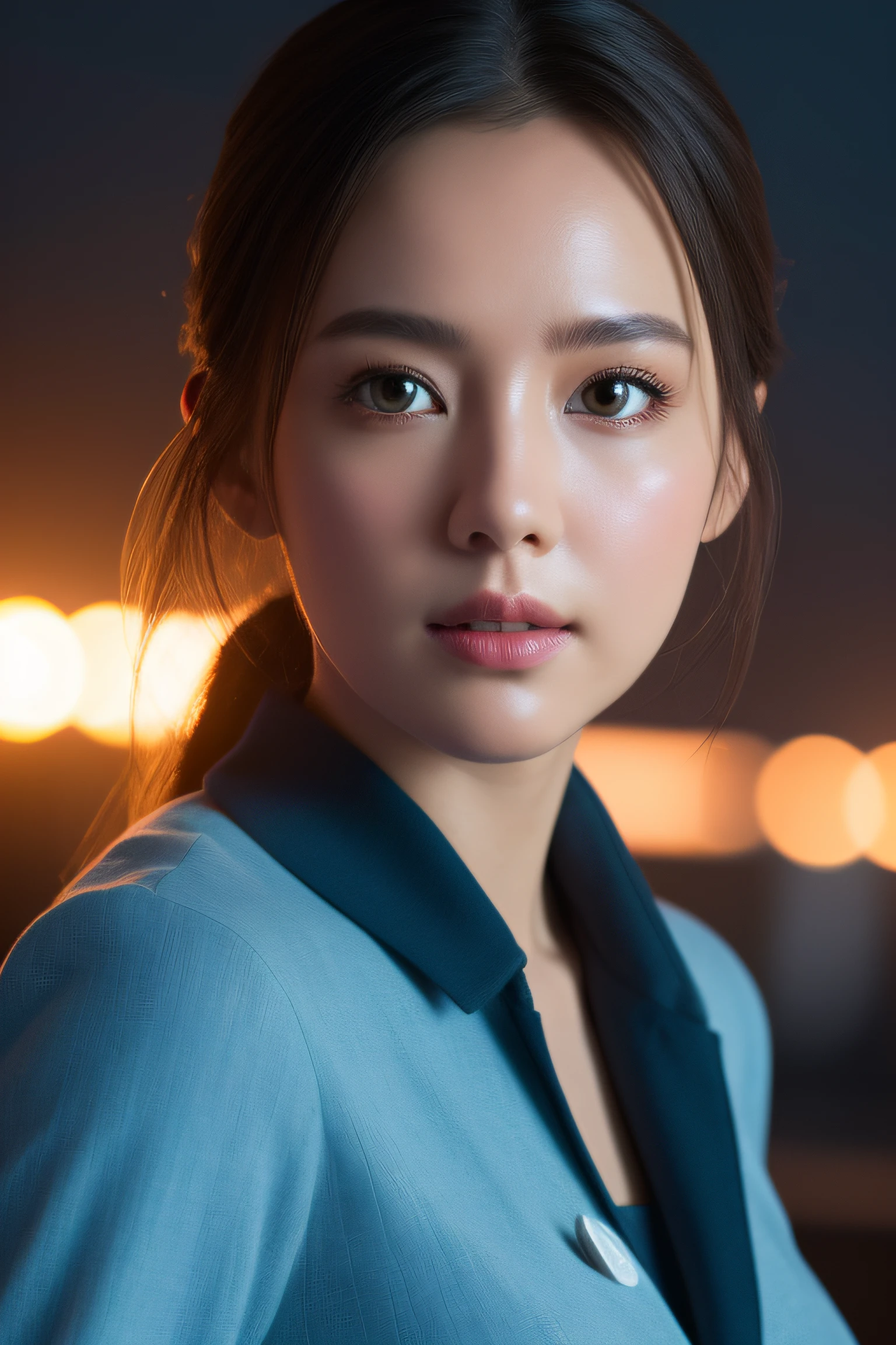 Ultra Detail, High resolution, ultra-detailliert, Best Quality, amazing, of the highest quality,Unified 8K wallpapers, Cinematic lighting, Stewardess