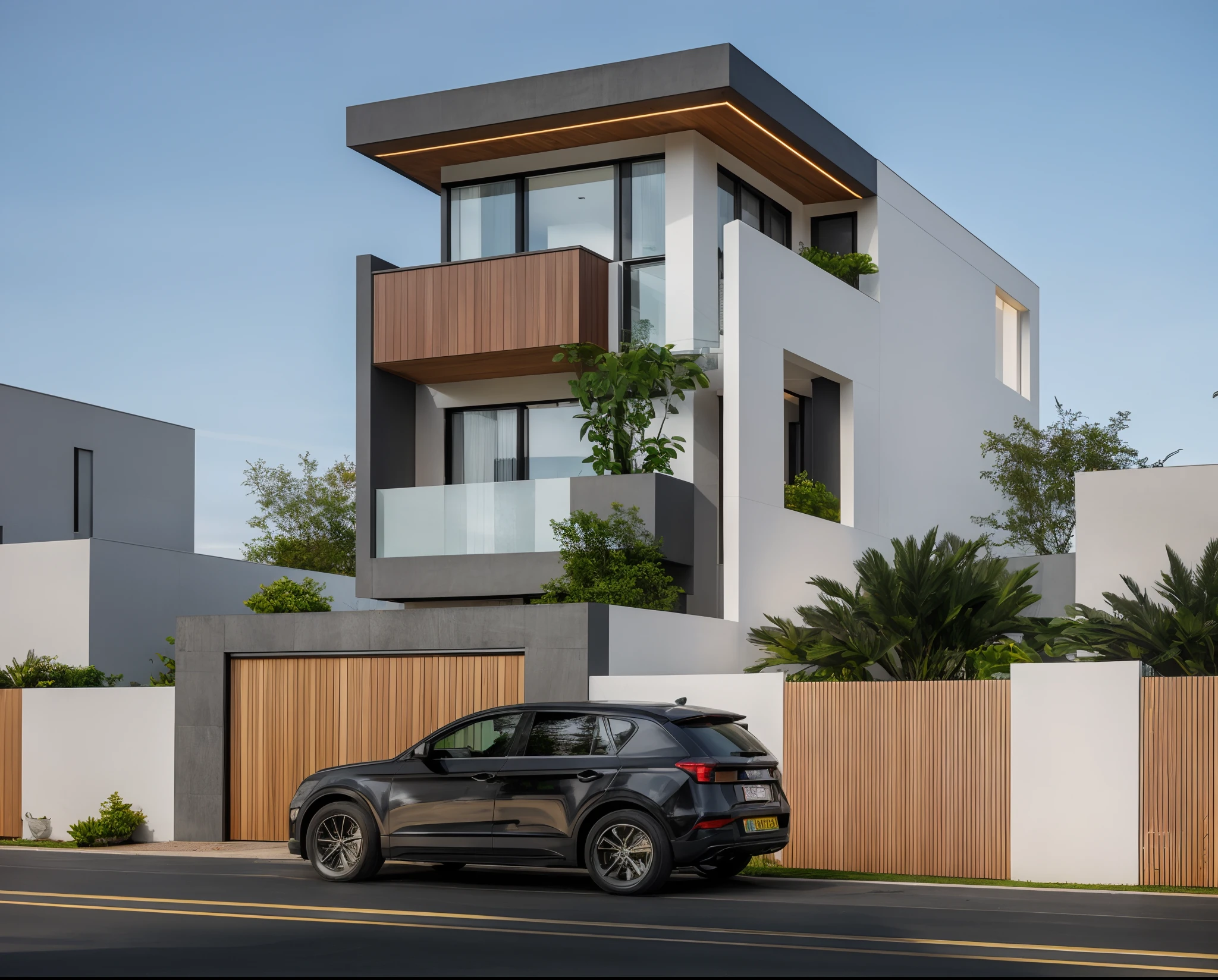 townhouse on the street ,modernvilla, architecture, blackandwhite,glass window,day,(( masterpiece)) (( ultral realistic)) (( sharp forcus)) (( high detail)),RAW photo, subject, 8k uhd, dslr, soft lighting, high quality, film grain, Fujifilm XT3