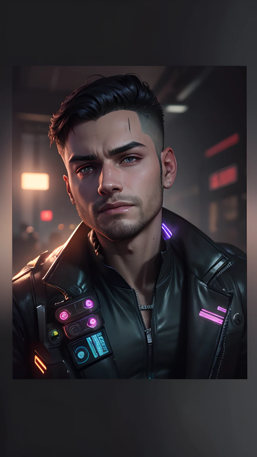 Change background. Cyberpunk handsome boy. Realistic face. 8k. Ultra realistic.