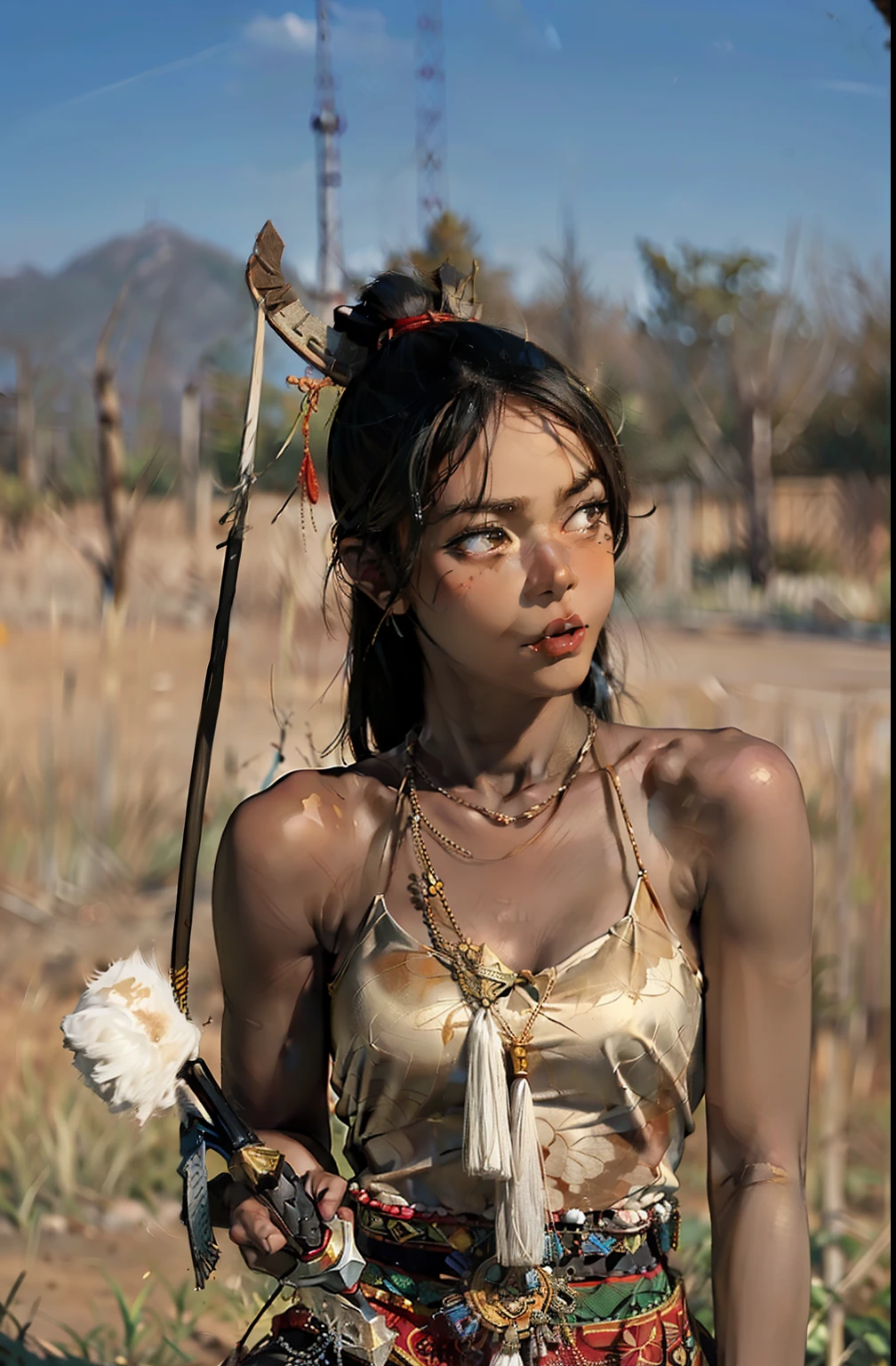 1,4 realistic school girl skimpy school uniform arabic nut no burka, shows hair. dark skin hurt face, beautiful, black braided long hair, crying and very (hurting), full body, hands bound \eyes down slave full in body, wear ONLY very short soaking wet white skirt