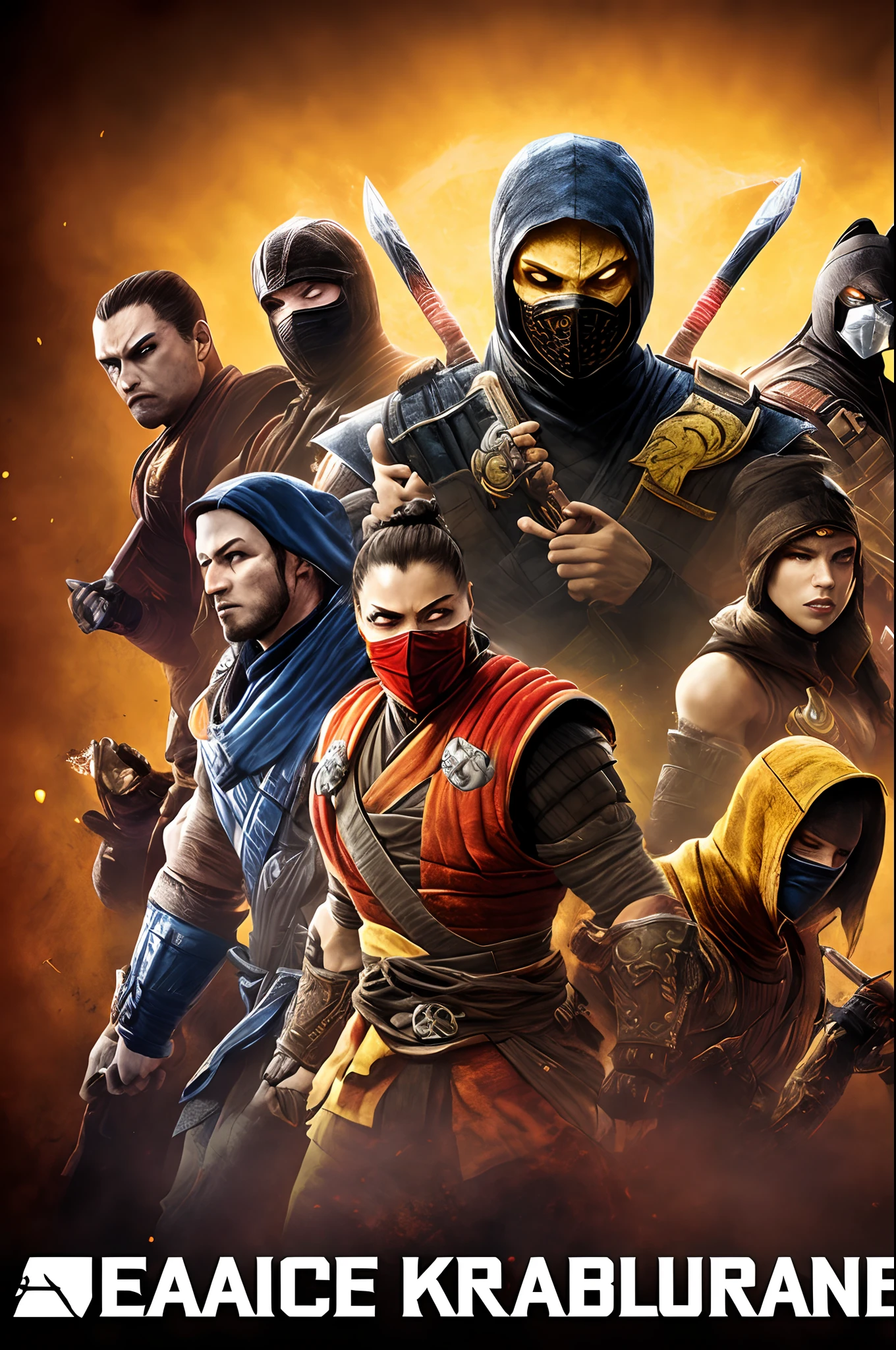 make a high quality post with the phrase Dead Alliance in the middle of the image in Mortal Kombat style with waifu girls on the cover of the post