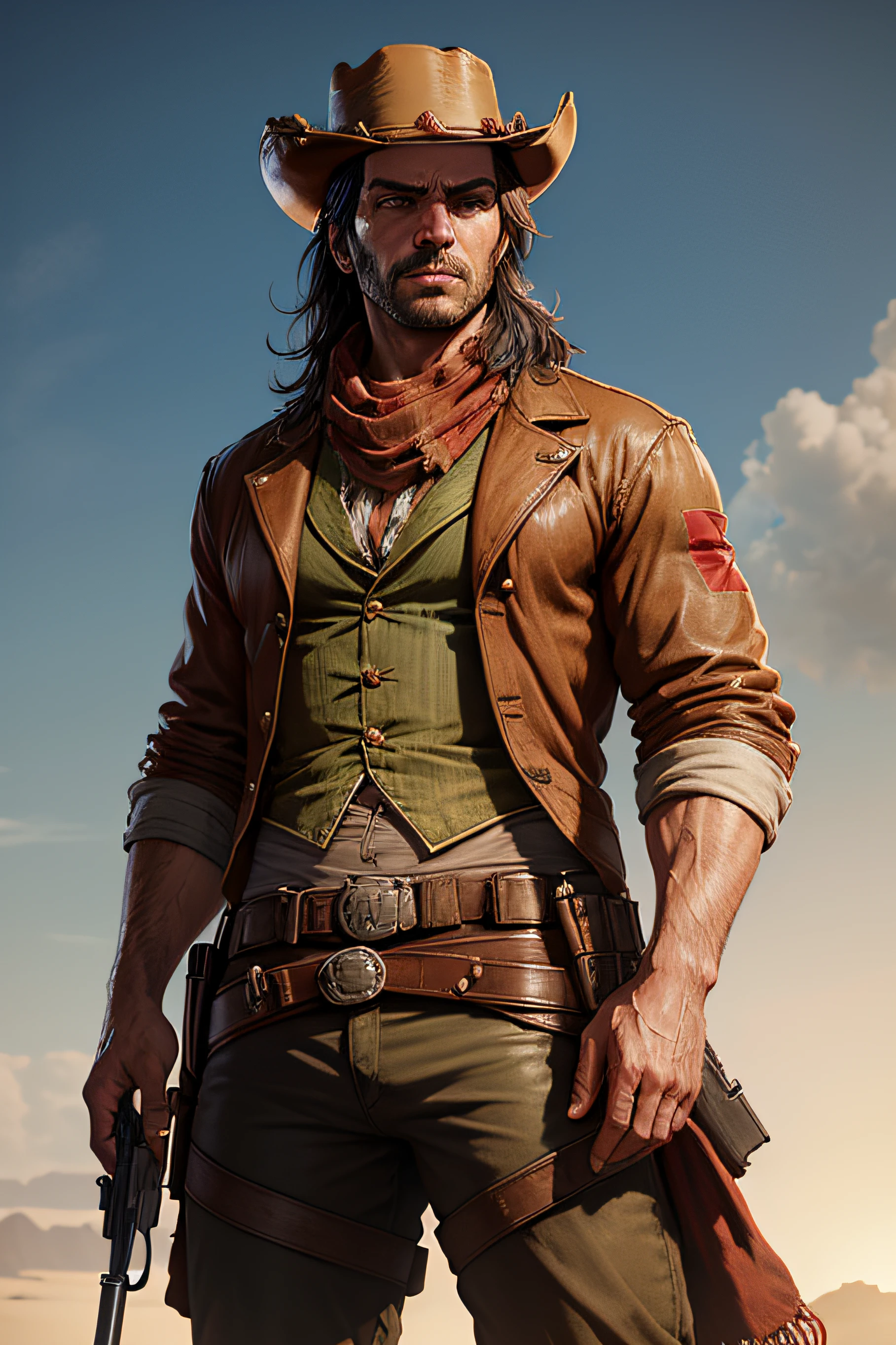 red dead redemption banner escuro, roupa escura arma 38, roupa escura, peak blides
