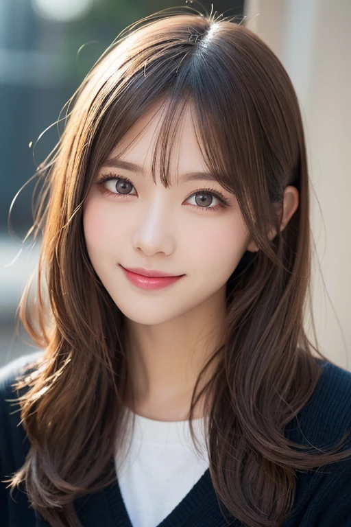 masutepiece, Best Quality, Illustration, Ultra-detailed, finely detail, hight resolution,,Beautiful detailed eyes, doress,Medium Hair,Natural Color Lip,Smile