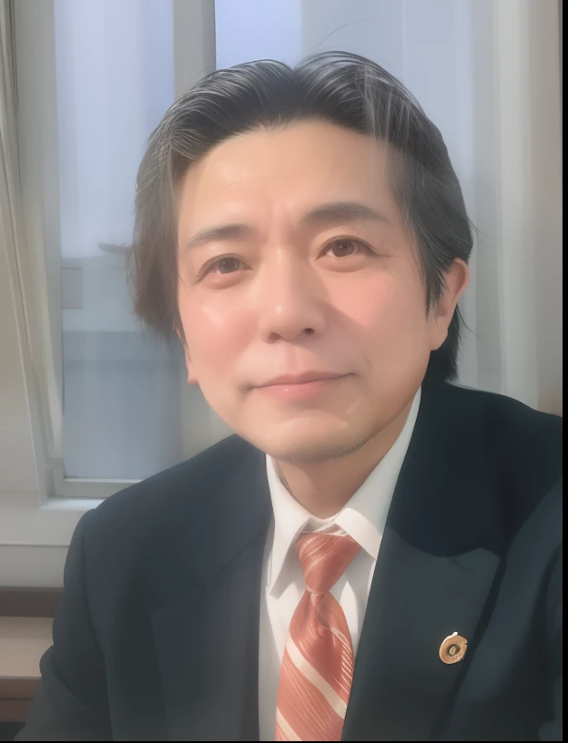 Araphedo man in suit and tie sitting in front of the window, takashi takeuchi, yoichi hatakenaka, Haruhiko Mikimoto, katsura masakazu, tatsuya endo, Mamoru Nagano, akiyuki shinbo, daisuke tsutsumi, tsuyoshi nagano, Yoshiaki Kawajiri