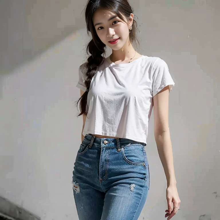 (A very nice and lovely girl,With a gentle expression), (Masterpiece:1.3), (8K, Photorealistic, RAW photography, Best quality:1.4), (hyper-high detail), (Detailed face), Very perfect beautiful cute face, (detailed hairs), Beautiful hairstyle, bangs, (Symmetrical eyes:1.3), (Detailed eyes), Cute eyes, (Detailed skin), Realistic skin, Beautiful skin, hyper HD, Medium breasts:0.8, Slim figure, (Supermodel figure), Such a cute Japanese sexy girl, Gentle smile, Graffiti Angels
( Couture dress, Inspired by Alexander McQueen and Chloé ), (Earrings, choker necklace, bangle),