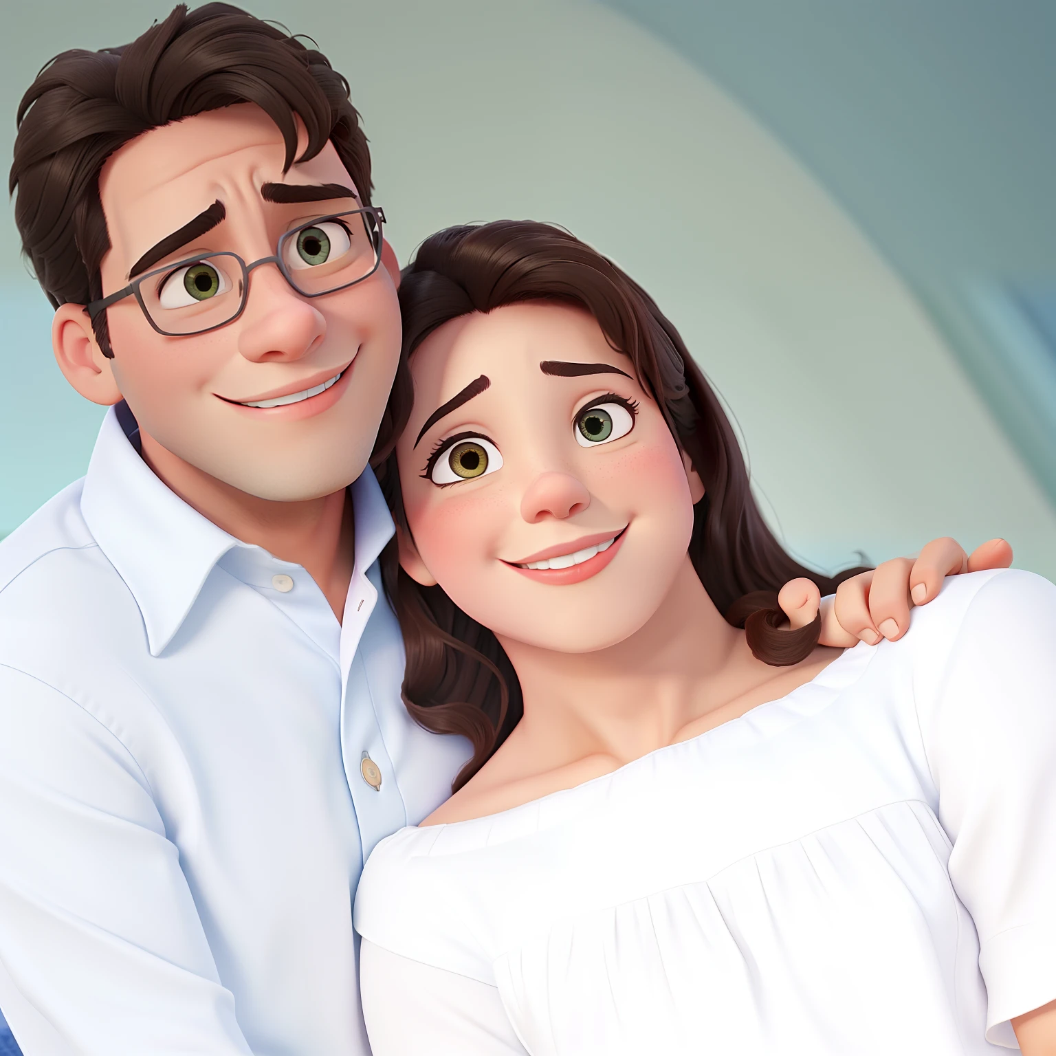 Casal feliz igual filme da Disney amor