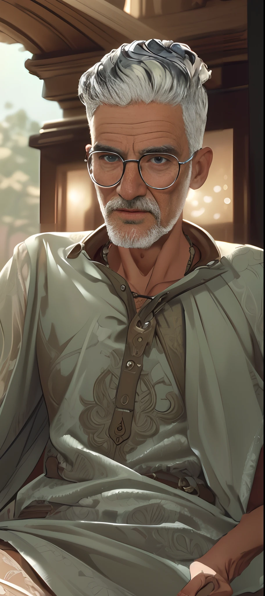Cowboy Shot,((glossy eyes)),(masterpiece, best quality:1.4)best quality,high detail,(detailed face),detailed eyes,(beautiful, aesthetic, perfect, delicate, intricate:1),(1old man:1.3),male focus,intricate details,hyperdetailed,(fantasy),epic,bokeh,knight in shining armor,intricate armor,ornamented armor,