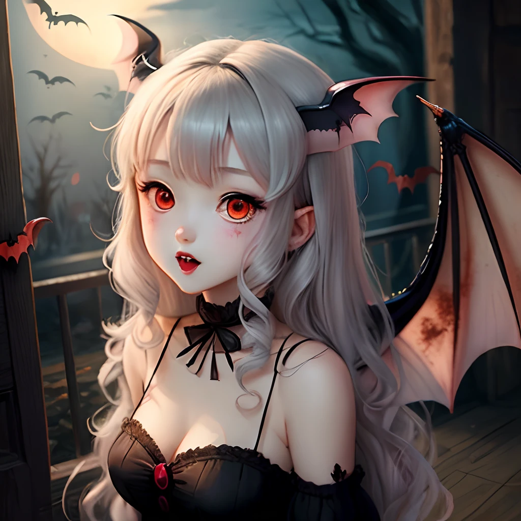 Vampire bat anime girl