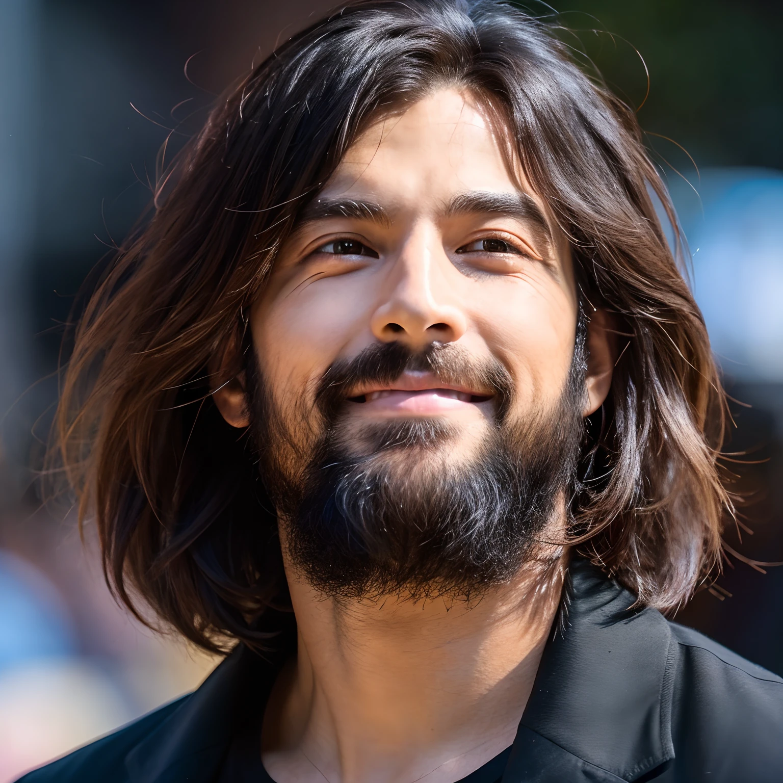 A man with hair