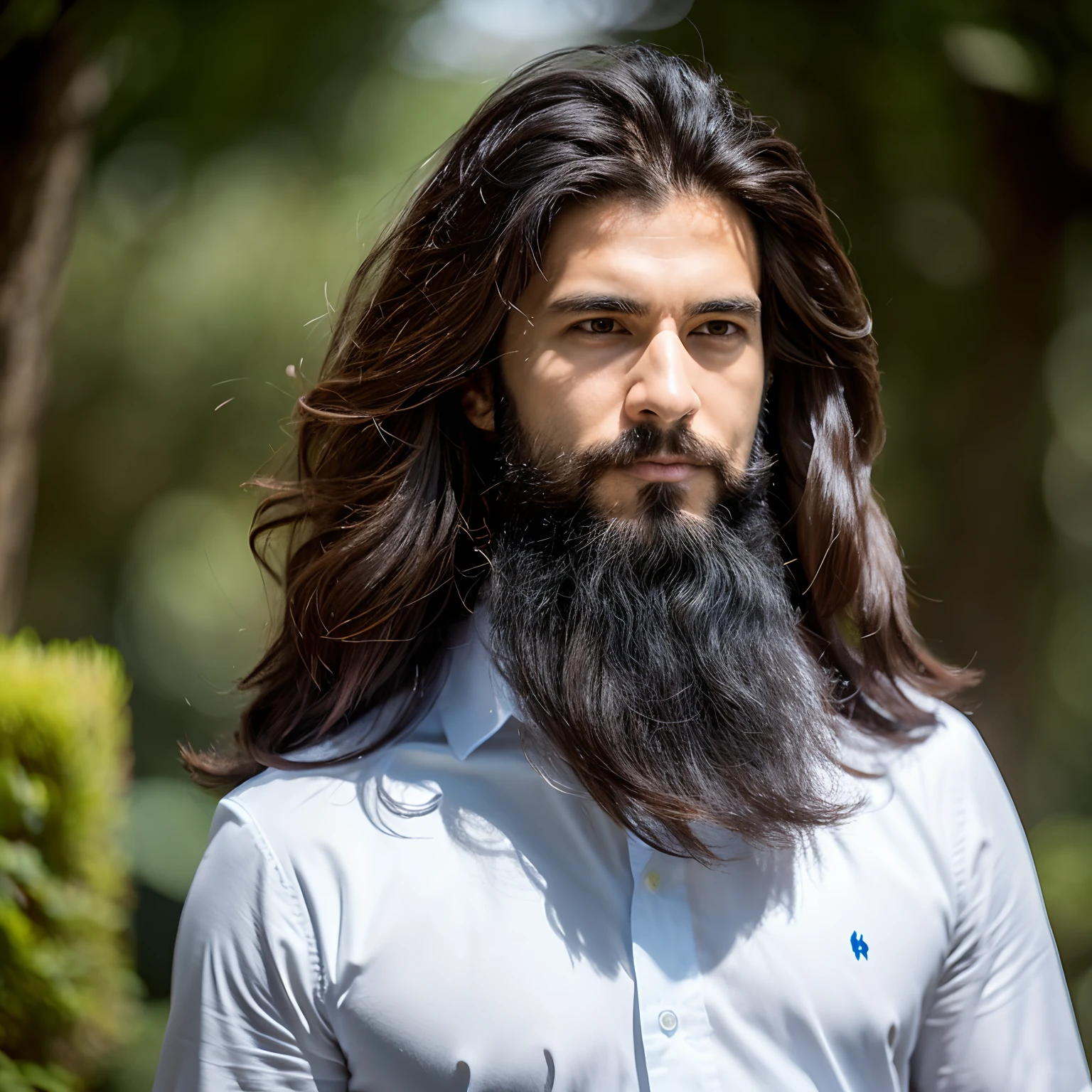 A man with hair