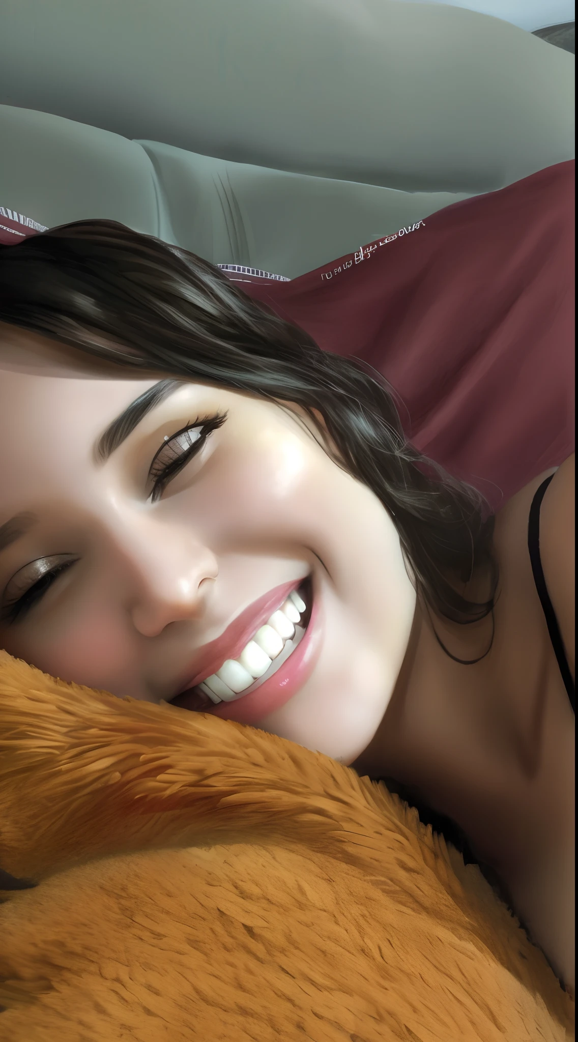 Princesa estilo pixar em desenho sorrindo