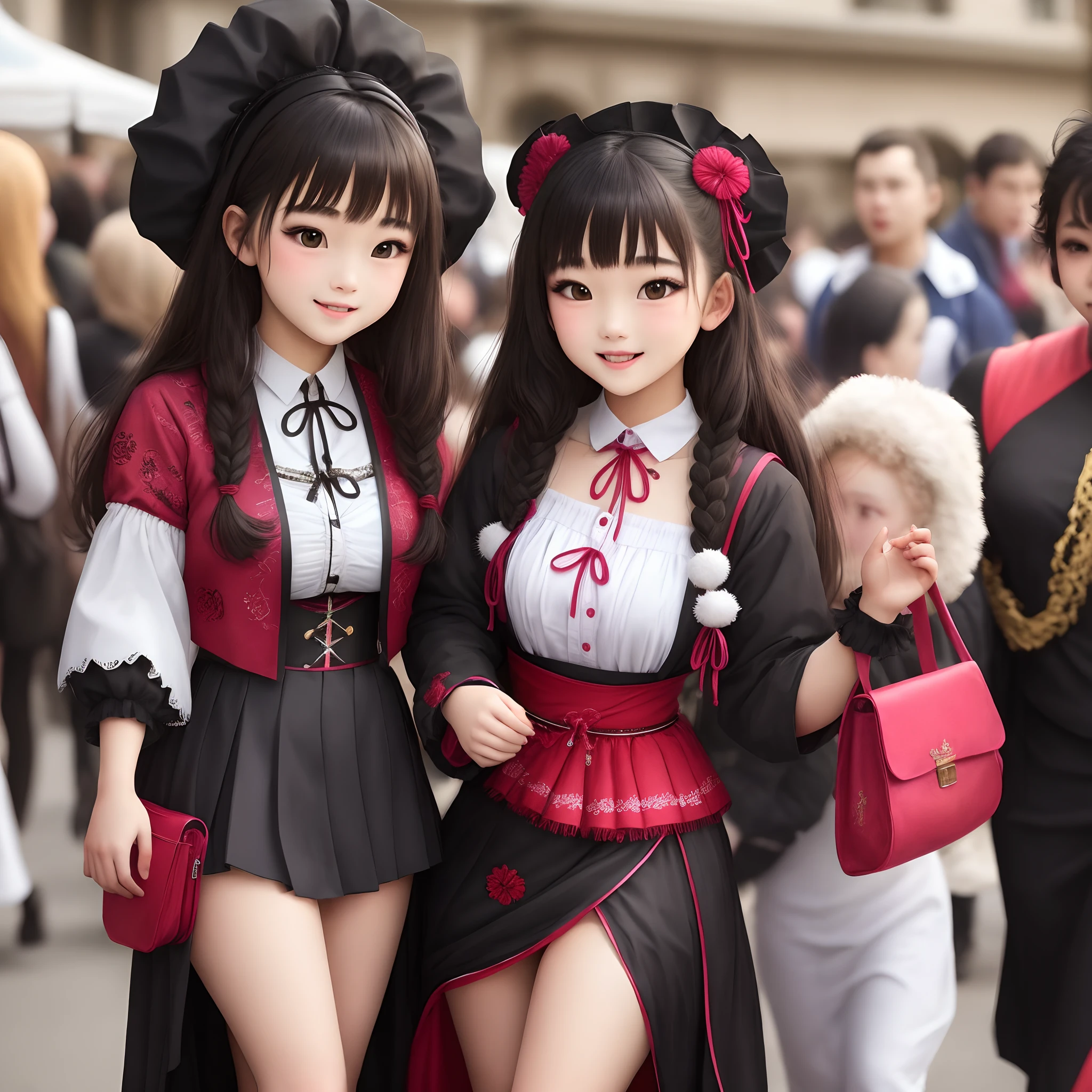 s girl blacks Traditional costumes