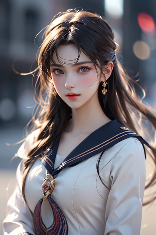 (Ultra realistic 8K CG:1.2)、erfect artwork、delicate patterns、intricate detailes、cellshading、bustup、a sailor suit
(unparalleled masterpiece ever、top-quality:1.2)