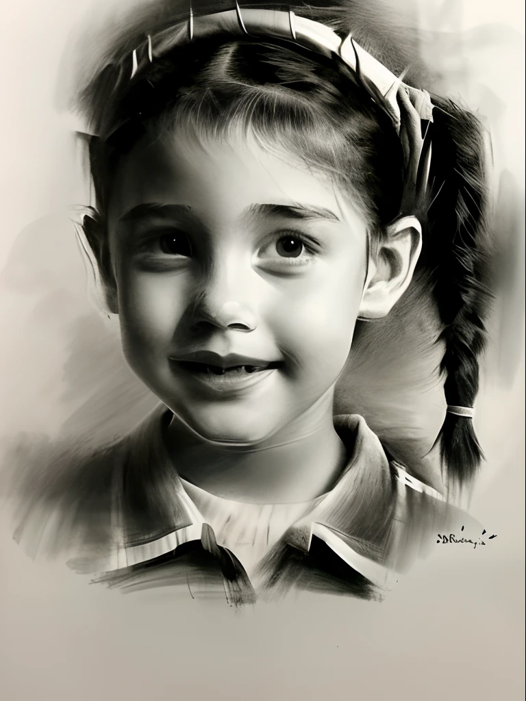 Sketch art style，1girll,，Portrait,Realistic,in school uniform，Carrying a bulging school bag，Look at the camera shyly，at a loss，side-lighting,the wallpaper,The ultra-realistice,Masterpiece,Best quality,(Intricate details),A high resolution,(photo-realistic:1.37),Dynamic Angle,Unity 8k wallpaper,cow boy shot，escala cinza，Mono Color，