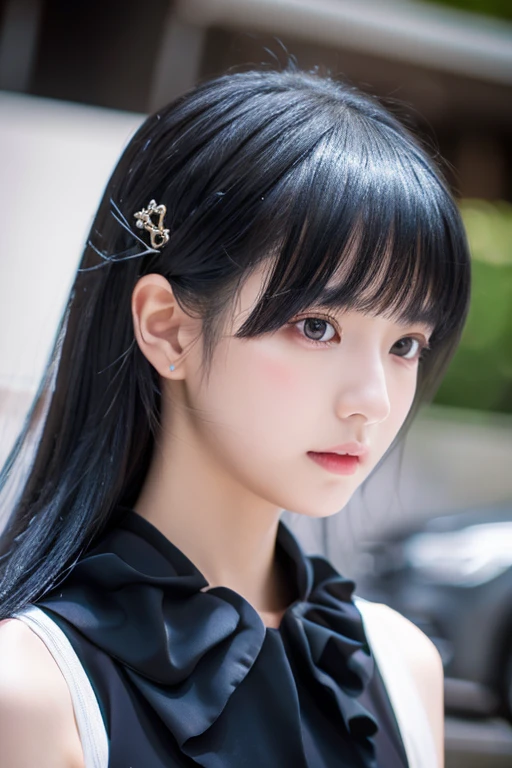 1girl in, Black hair, High quality, ultra-detailliert, masutepiece, Realistic