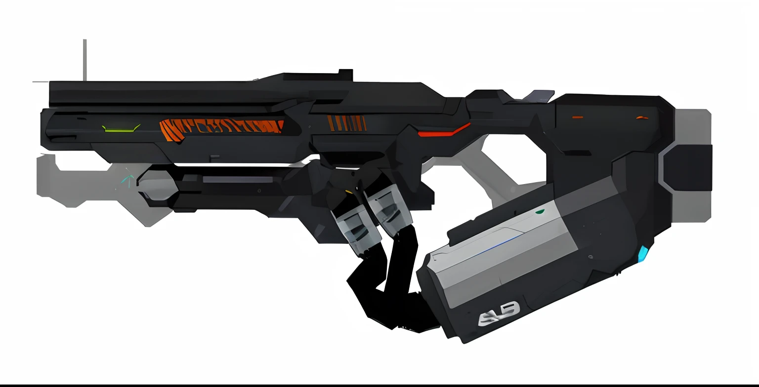 A close-up of a gun,There is a bullet on it, futuristic weapon shotgun, futuristic assault rifle, gauss rifle, laser rifles, laser rifles, pulse rifle, energy rifle, futuristic gun, With a sci-fi rifle, corner assault rifle, sci - fi weapon, pulse rifle, assault rifle, weapon concept art, Weapon design, starship-troopers-rifle