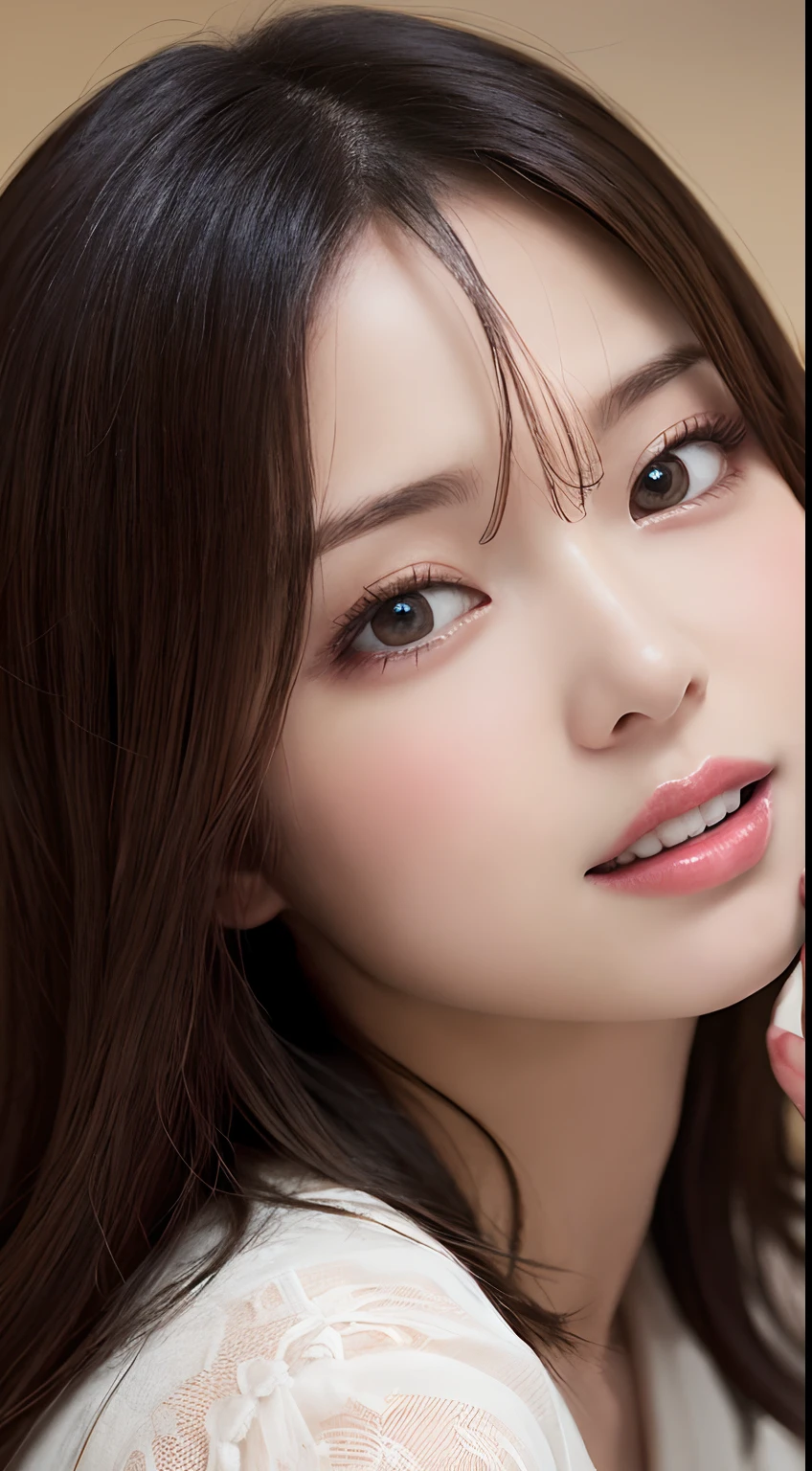 masutepiece, Best Quality, Illustration, Ultra-detailed, finely detail, hight resolution, 8K Wallpaper, Perfect dynamic composition, Beautiful detailed eyes , Hotel(Bet), Sexy face,Face feeling ecstasy,Face at the peak of sexual arousal,Excited face from sex
