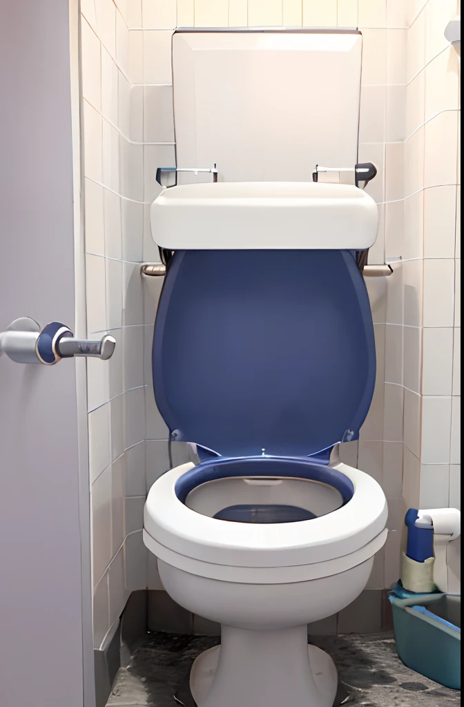 An Arab cleans the toilets