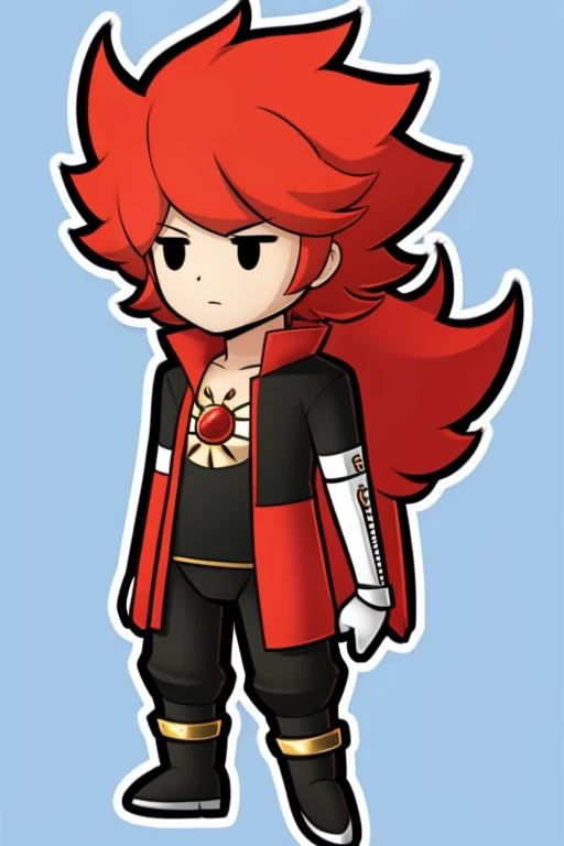 chibi,full body,standing,karna,