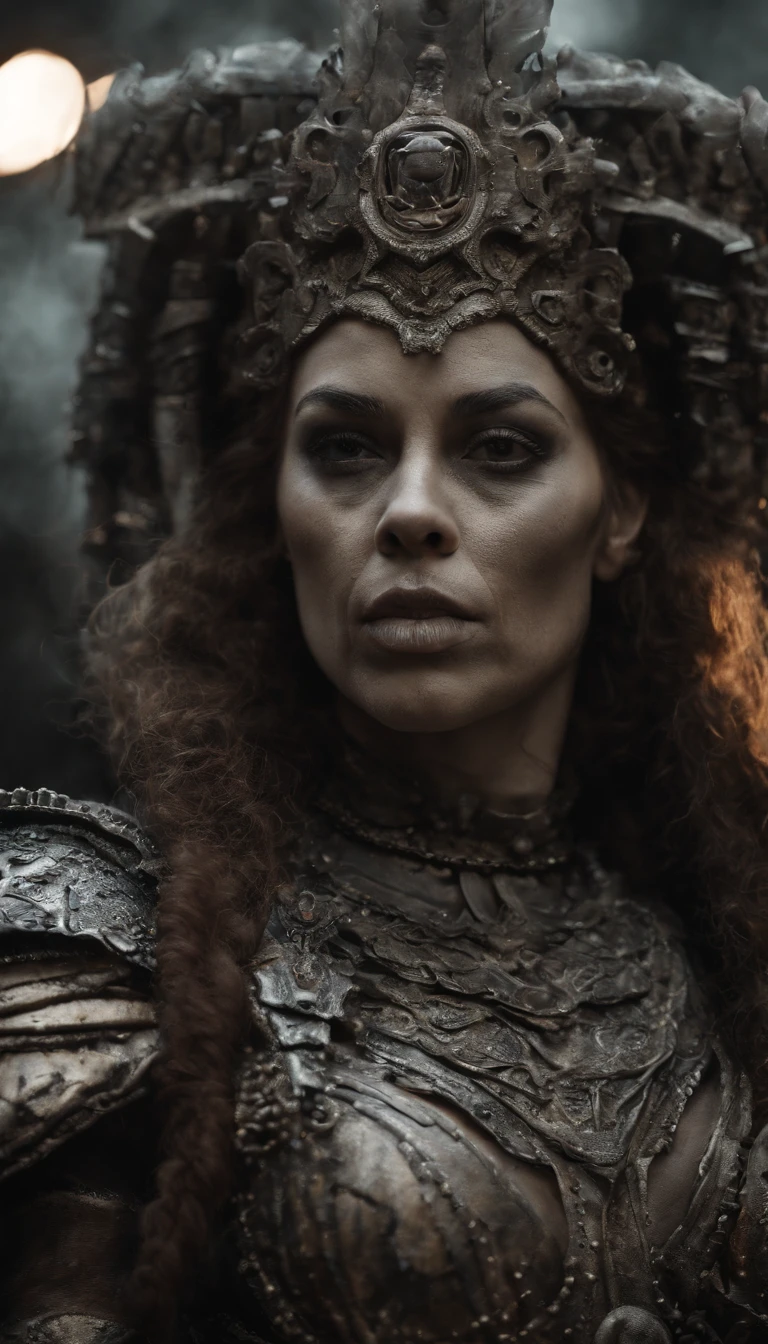 (Best quality,4K,A high resolution,Masterpiece:1.2),Ultra-detailed,Realistic,Horror,Sci-fi,Armor sculpture,Bloody sculptures,Detailed face and head,Inspired by Alexis Bricklot,Bloody fangs,Grotesque fantasy art,Alexis Bricklot（Alexis Bricklot）Inspired horror concept art,toxic,dark fantasy horror art,Detailed illustration in 4K,Armor sculpture,Full body portrait,creepy art
