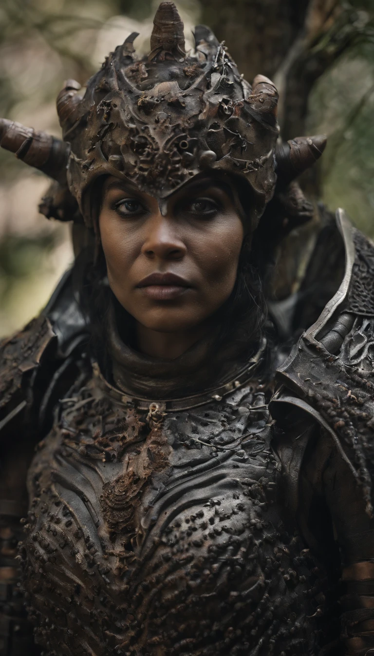 (Best quality,4K,A high resolution,Masterpiece:1.2),Ultra-detailed,Realistic,Horror,Sci-fi,Armor sculpture,Bloody sculptures,Detailed face and head,Inspired by Alexis Bricklot,Bloody fangs,Grotesque fantasy art,Alexis Bricklot（Alexis Bricklot）Inspired horror concept art,toxic,dark fantasy horror art,Detailed illustration in 4K,Armor sculpture,Full body portrait,creepy art