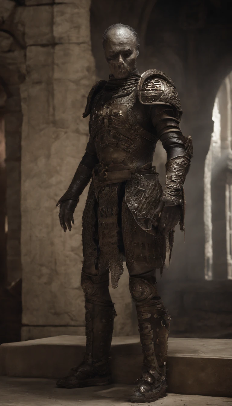 (Best quality,4K,A high resolution,Masterpiece:1.2),Ultra-detailed,Realistic,Horror,Sci-fi,Armor sculpture,Bloody sculptures,Detailed face and head,Inspired by Alexis Bricklot,Bloody fangs,Grotesque fantasy art,Alexis Bricklot(Alexis Bricklot)Inspired horror concept art,toxic,dark fantasy horror art,Detailed illustration in 4K,Armor sculpture,Full body portrait,creepy art