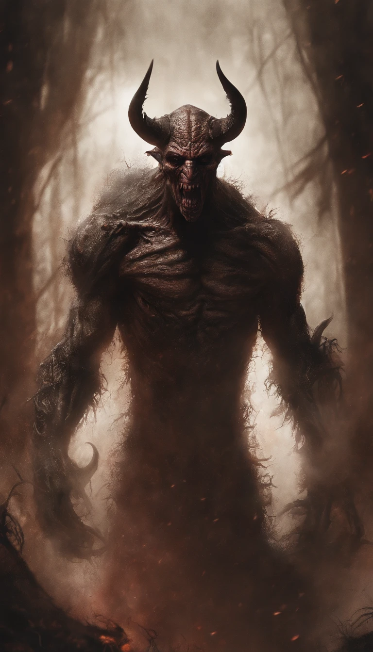 Draw a demonic creature with a strong, bloody face and bloody head, Science fiction horror art, sci-fi horror artwork, inspired by Aleksi Briclot, Fangs of the slaughter, horror fantasy art, Alexis Bricklot(Alexis Bricklot), horror concept art, veneno, Fantasy and horror art, Detailed illustration of 4K horror, demonic creature, dark fantasy horror art