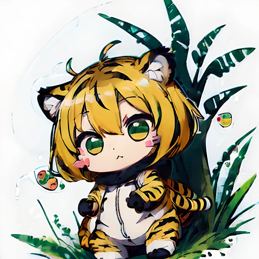 (dagasi:1), kohaku_\(dagasi\), kohaku, best quality, masterpiece, high res, absurd res, (solo), no humans, furry, anthro, (tiger:1.2), 1girl, tiger, flat chested, female, (cub, young, (toddl)), yellow hair, striped hair, (yellow body), stripes, (countershading), green eyes, slim, looking back, looking back at viewer, nude, ((glistening body, glistening butt, shiny body, oiled, oiled body:1.2)):1, plump labia, plump pussy, innie pussy, puffy pussy, ((tiger tail:1)), sitting, soft lighting, depth of field, outdoors, park, handpaw, paws, detailed background, looking pleasured, anus, bubble butt, big pussy