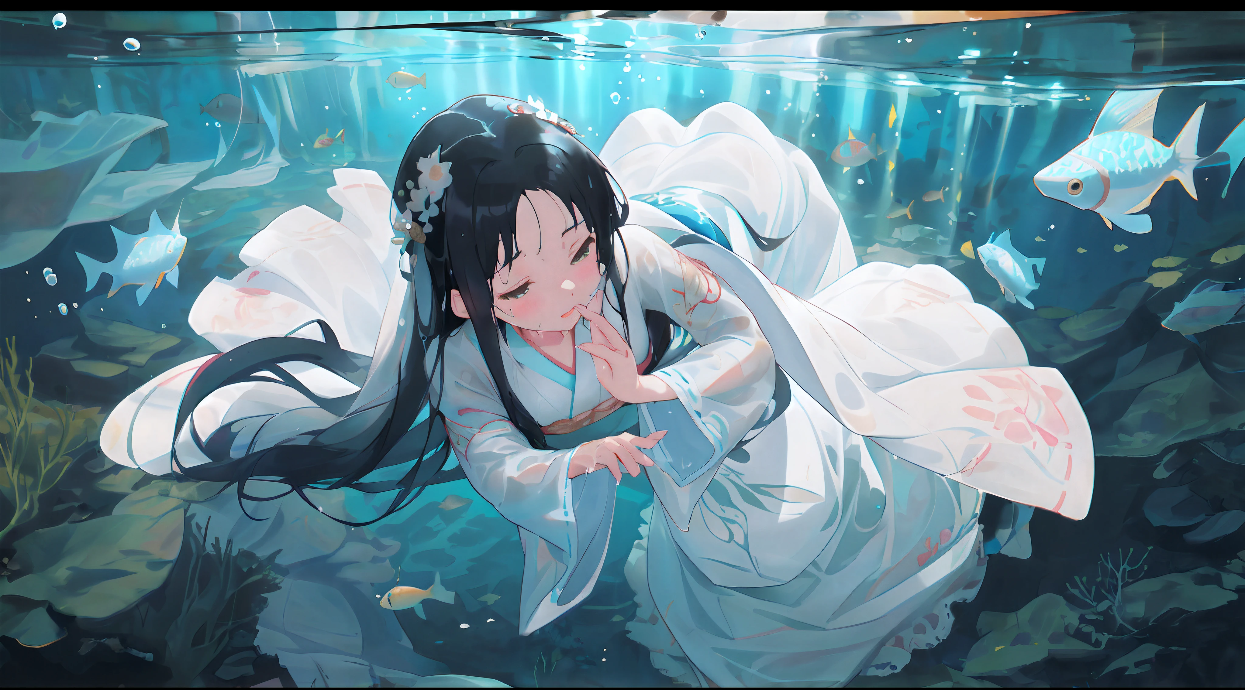 black hair