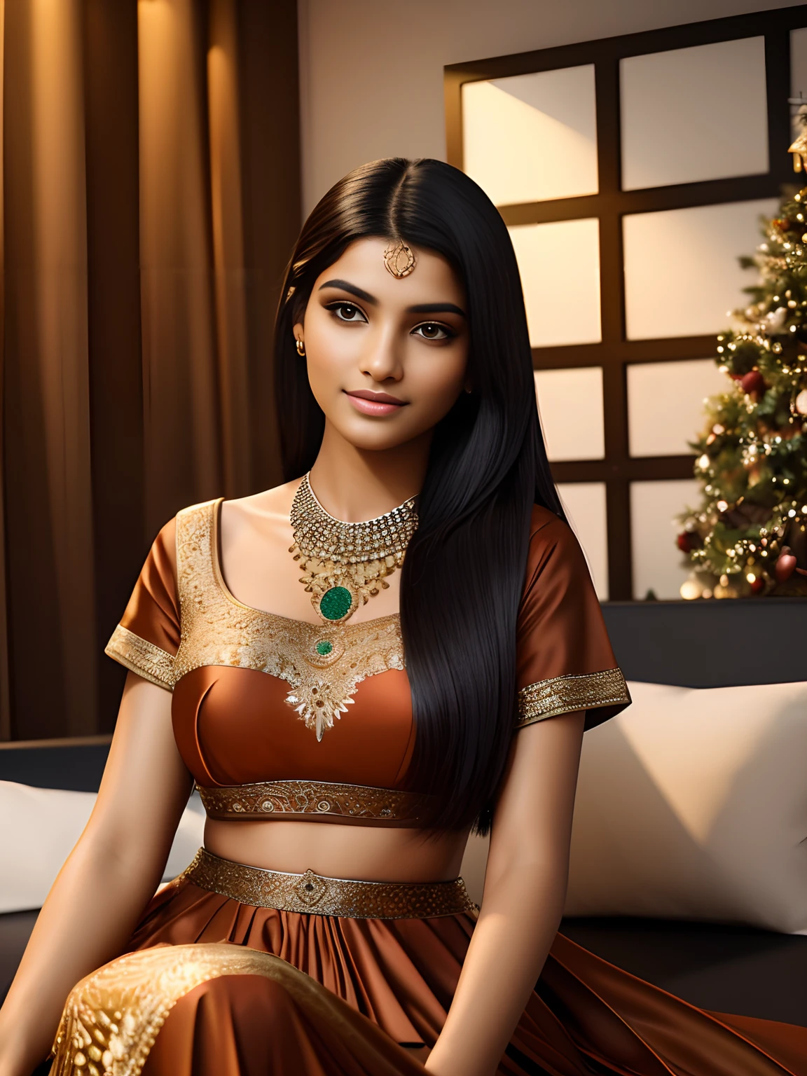 imagine a photoshoot inside studio, (ultra realistic:1.37), (extremely believable:1.6 picture) (intricate beautiful details of faces & eyes & ears & nose & lips & skin & body parts), of two beautiful 18 years old brown Tamil girls with long black hair normal breasts, (happy faces) ( cute expressions), wearing elegant glamorous outfits, neat makeup, quality clothing brands with fabulous designs, stylish footwears, (realistic:1.2 background), minimal ornaments, vibrant colors, hyper maximalized objects, excellent quality lighting, brilliant cinematic effects