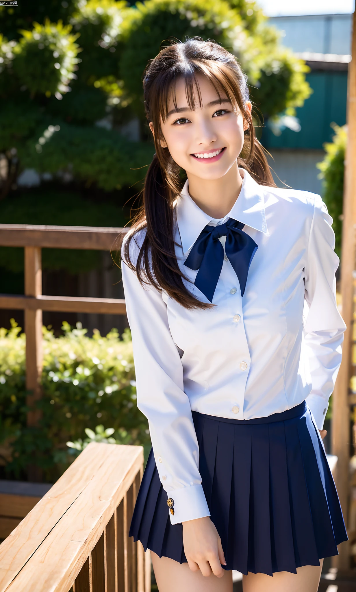 A close up of a woman in a uniform posing for a picture - SeaArt AI