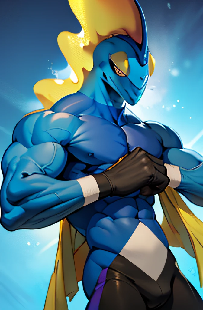 k hd , k hd ,mlp fanart, High-quality fanart , Solo, 1boys, Furry , Furry male , Adult , Body muscles , Toned body , muscular character, Super buff and cool, Muscular body, sexy muscular body, Muscular , Big muscles, Ripped, exaggerated muscle physique, exaggerated physique , Lean and muscular, Large muscles,  Ordinary Inteleon face , Full-length portrait of Inteleon , large bulge , Wear briefs , Bodybuilding posture ,Bulging muscles ,The crotch is large and raised , A little NSFW