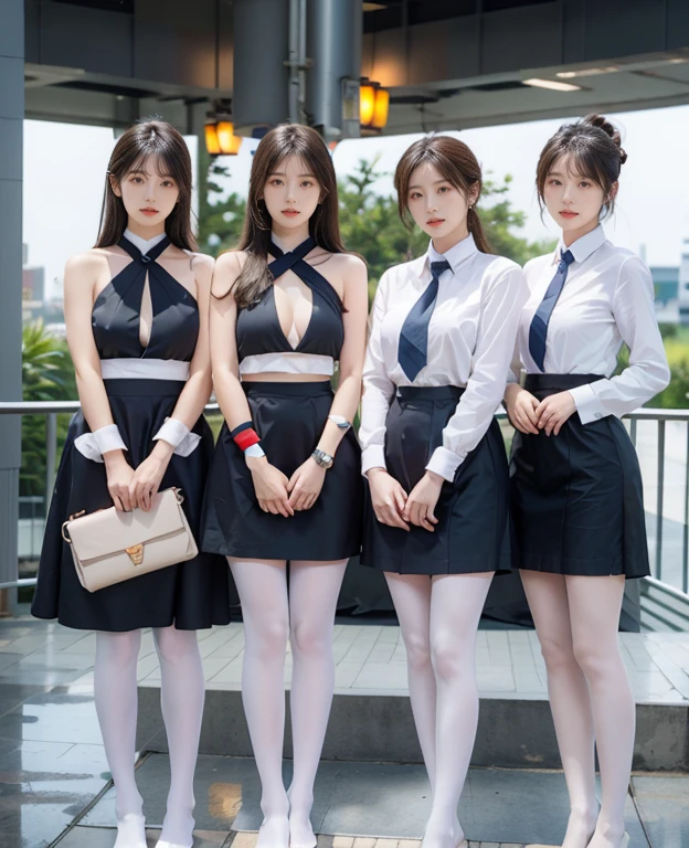 The scene of the funeral,A group of female minions,White ass pantyhose,White stockings,Thick white pantyhose,Thick white dancing socks,without wearing shoes,huge tit,Cocked buttocks,Super detail,hyper HD,A high resolution,1080p,Anatomically correct,ccurate,Physical coordination,Photo portrait,slender thigh,Delicatemakeup,Best quality, Masterpiece, 超A high resolution, RAW photo, Beautiful and aesthetic,deepshadow, (Photorealistic:1.4), full-body composition, Striking perspective.Naked