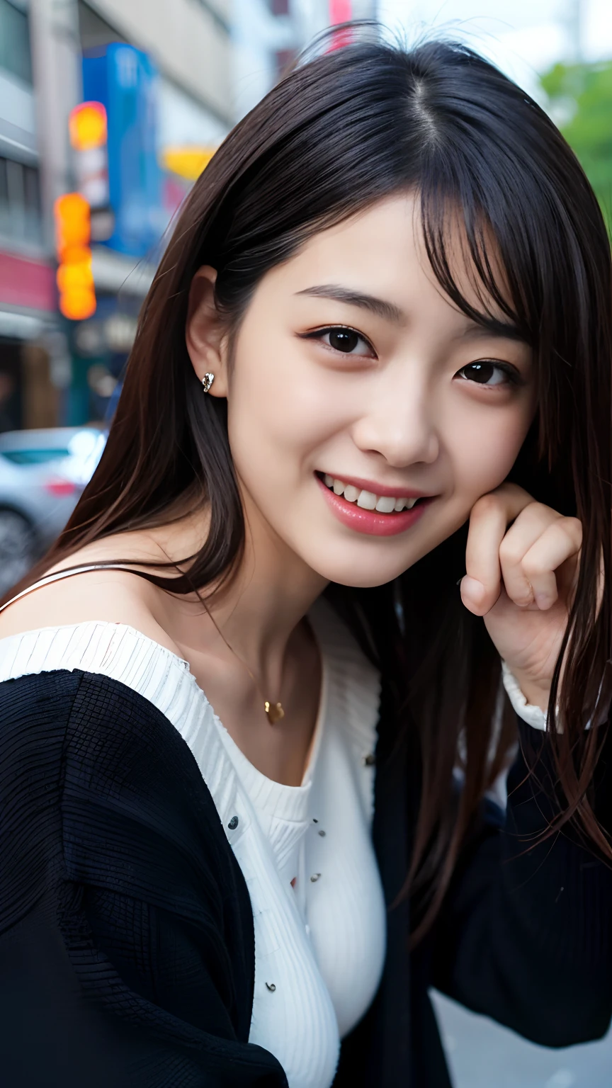 Best-quality, Masterpiece, Ultra-High-Resolution, (Photorealistic:1.4), Raw-Photo, Extremely-Details, Perfect-Anatomy, 

1girl, 18-years-old, the most popular Japanese actress, on SIBUYA street, portrait, (((((very completely drunk, high on drugs, disarray, crazy laughing))))), 

extremely beautiful face like a most famous Japanese actress, extremely beautiful big black drunked eyes, extremely beautiful lips, extremely beautiful black hair, extremely beautiful realistic skins, extremely beautiful and sexy body, 

wearing only soppy clothes in disarray, 

detailed soppy clothes, detailed drunked face, detailed drunked eyes, detailed lips, detailed hair, detailed skins, detailed breasts, detailed sexy body