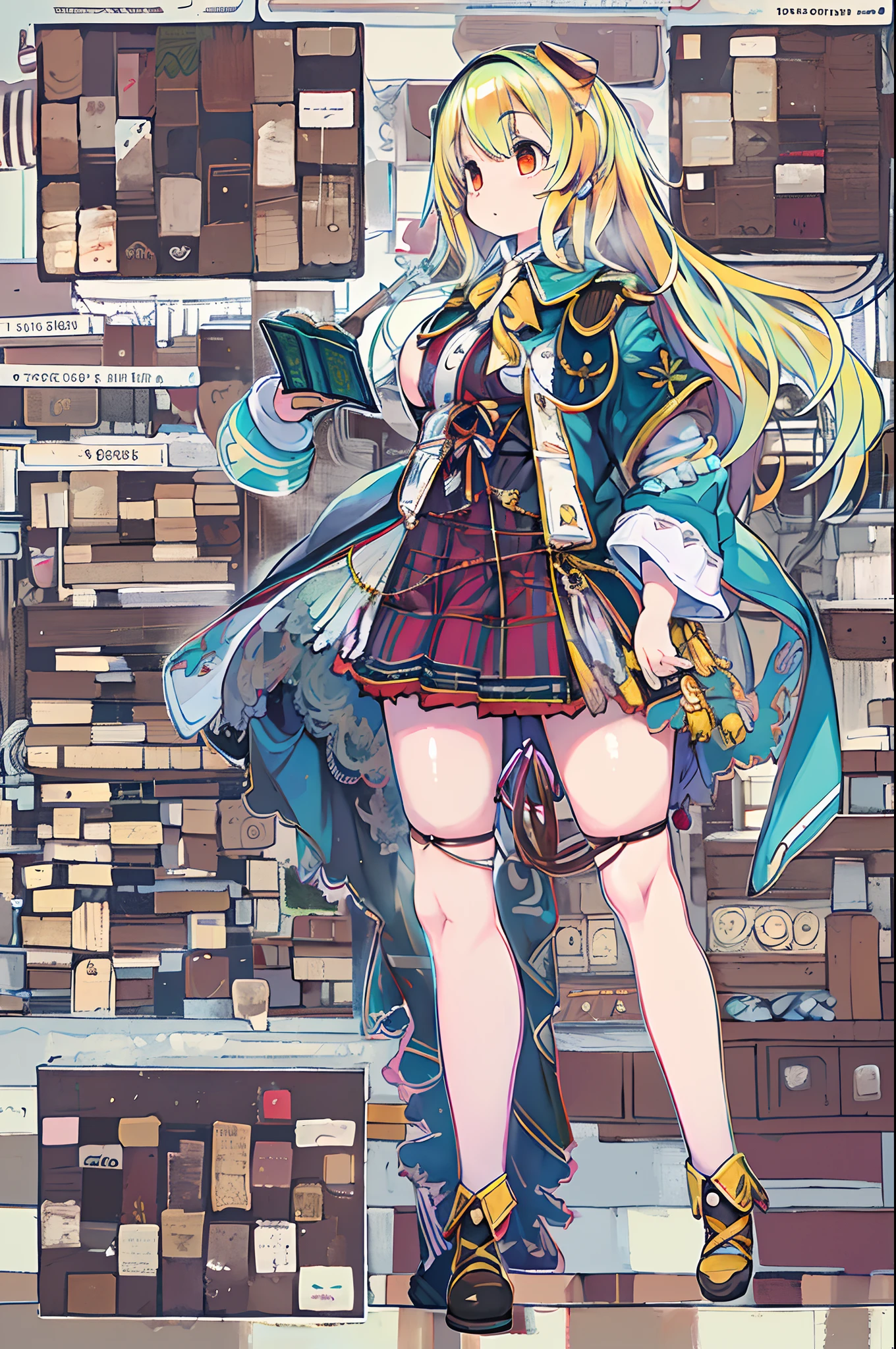 Ginga Alice,Solo,1girl in,Standing,Long hair,Upper body,blonde hair