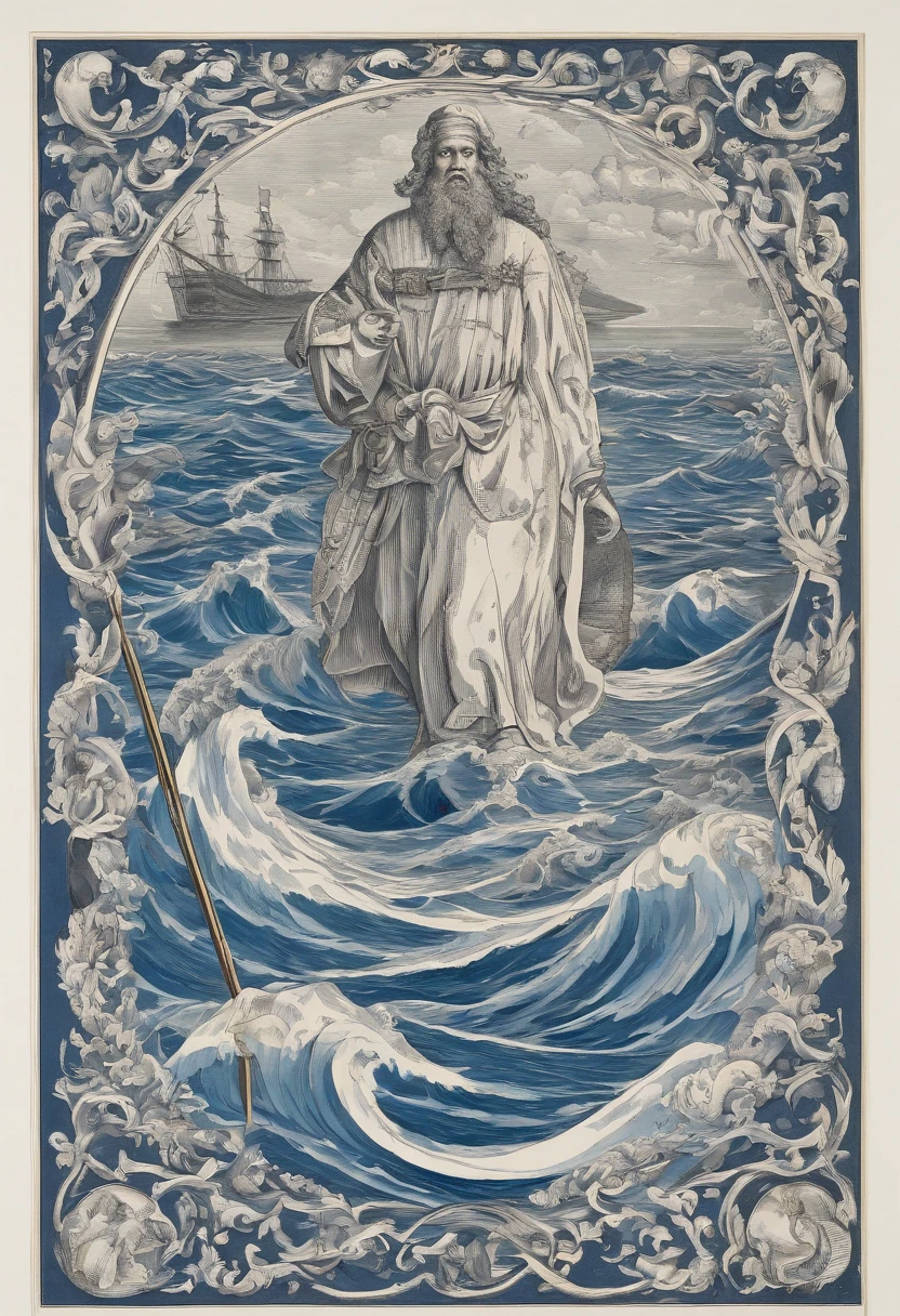 Moses holds his staff aloft、Reach out to sea、Dividing the sea in two。If so、Israel、It was possible to navigate dry waters、The sea split in half、The sea splits in half、The seabed was bare、The Exodus of Moses、The Exodus of Moses、The sea splits in half、The sea splits in half、The sea splits in half