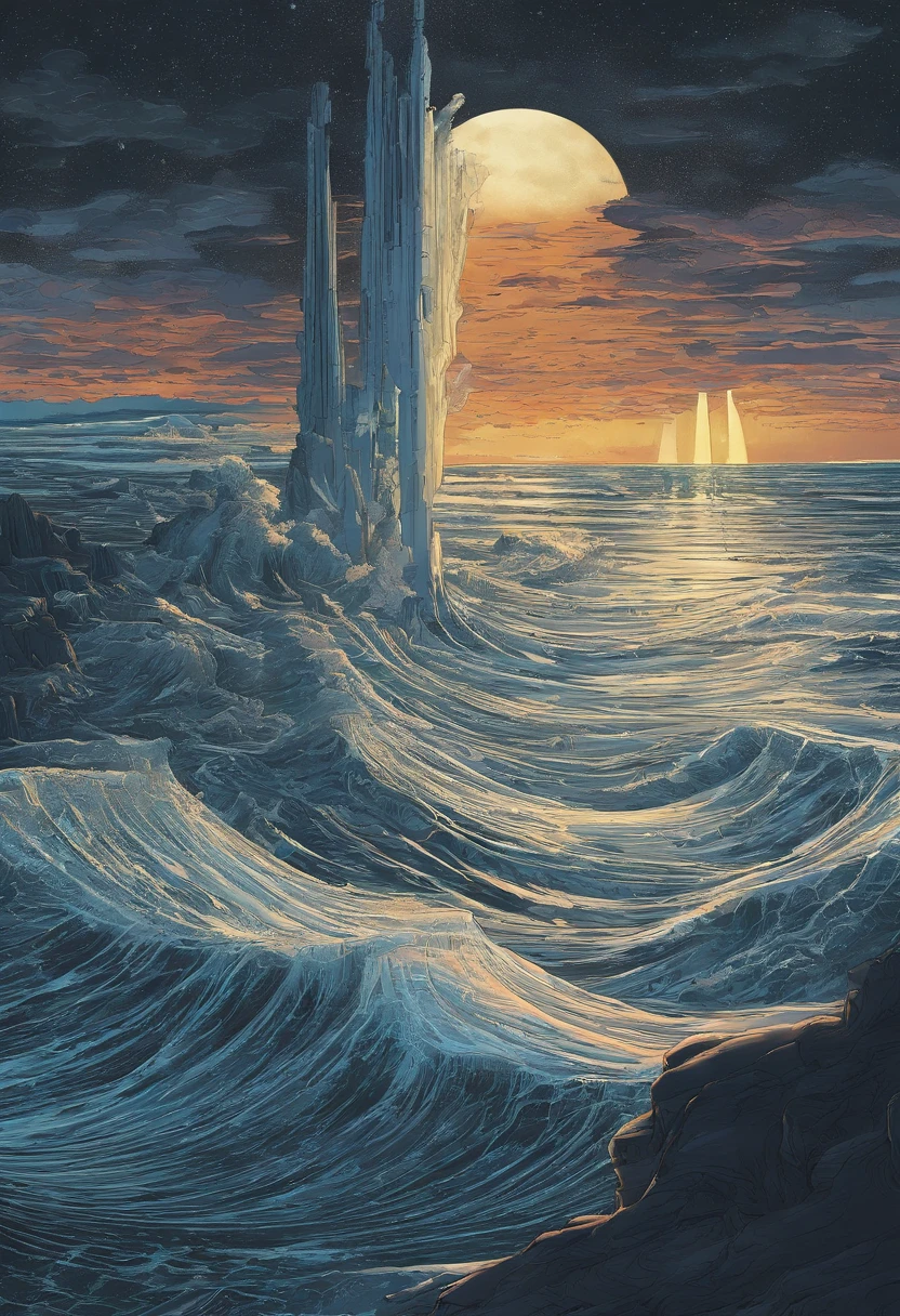 Moses holds his staff aloft、Reach out to sea、Dividing the sea in two。If so、Israel、It was possible to navigate dry waters、The sea split in half、The sea splits in half、The seabed was bare、The Exodus of Moses、The Exodus of Moses、The sea splits in half、The sea splits in half、The sea splits in half