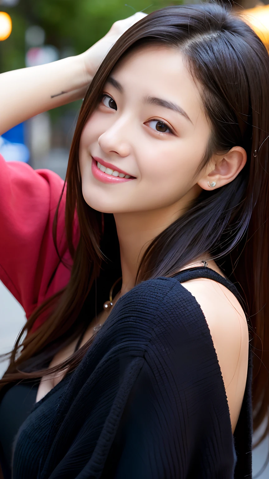 Best-quality, Masterpiece, Ultra-High-Resolution, (Photorealistic:1.4), Raw-Photo, Extremely-Details, Perfect-Anatomy,
1girl, 18-years-old, the most popular Japanese actress, on SIBUYA street, portrait, (((((very completely drunk, high on illegal drugs, crazy smiling))))),
extremely beautiful face like a most famous Japanese actress, extremely beautiful big black eyes, extremely beautiful lips, extremely beautiful black hair, extremely beautiful realistic skins, extremely beautiful and sexy body,
wearing only untidiness clothes,
detailed untidiness clothes, detailed drunked face, detailed drunked eyes, detailed lips, detailed hair, detailed skins, detailed sexy body