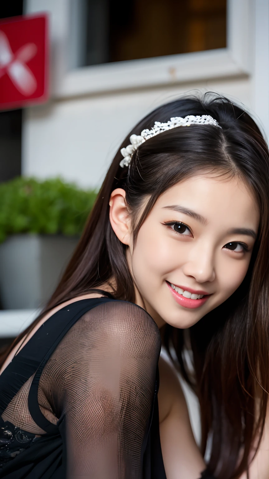 Best-quality, Masterpiece, Ultra-High-Resolution, (Photorealistic:1.4), Raw-Photo, Extremely-Details, Perfect-Anatomy,
1girl, 12-years-old, the most popular Japanese actress, on midnight street, portrait, (((((very completely drunk, high on illegal drugs, crazy smiling))))),
extremely beautiful face like a most famous Japanese actress, extremely beautiful big black eyes, extremely beautiful lips, extremely beautiful black hair, extremely beautiful realistic skins, extremely beautiful and sexy body,
wearing only untidiness clothes,
detailed untidiness clothes, detailed drunked face, detailed drunked eyes, detailed lips, detailed hair, detailed skins, detailed sexy body